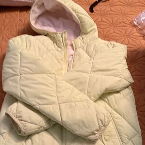 Cozy Kids Pale Yellow Puffer Jacket